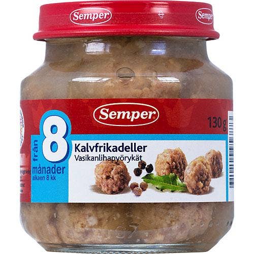 Ej sorterad Kalvfrikadeller 8M Semper