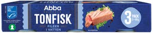Abba Tonfisk Vatten MSC 3x95g