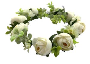 Hedlundgruppen Hårkrans med Vita Pioner