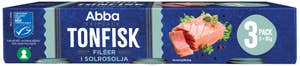 Abba Tonfisk i Solrosolja MSC 3x95g