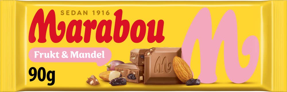 Marabou Mjölkchoklad Frukt & Mandel