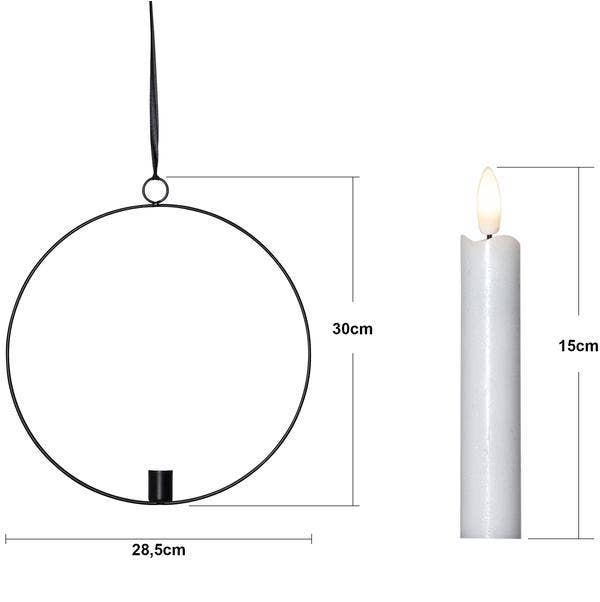Star Trading Inomhusdekoration Flamme Ring Svart