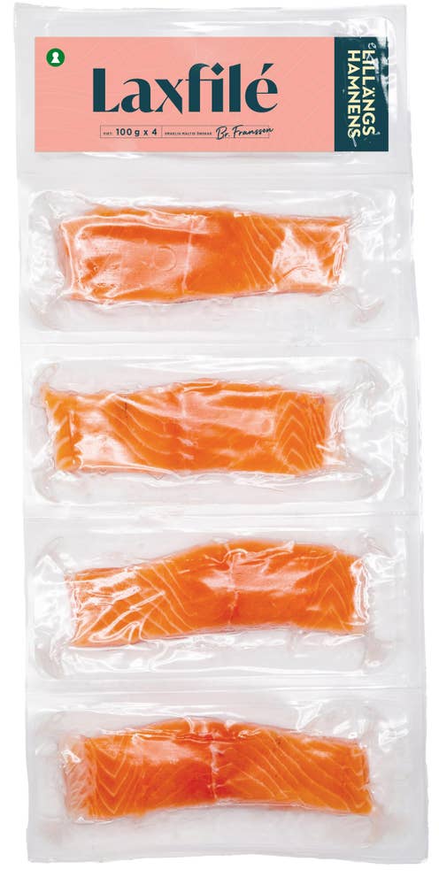 Lillängshamnens Laxfilé Fryst 4x100g
