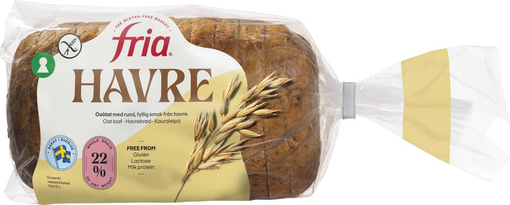 Fria Formbröd Havre Glutenfri Fryst