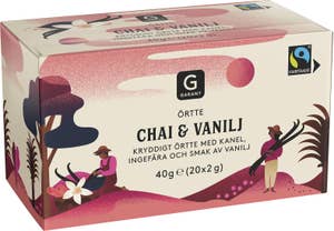 Garant Örtte Chai & Vanilj Fairtrade