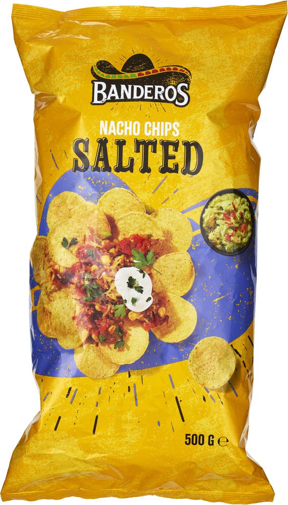Banderos Nacho Chips Saltade