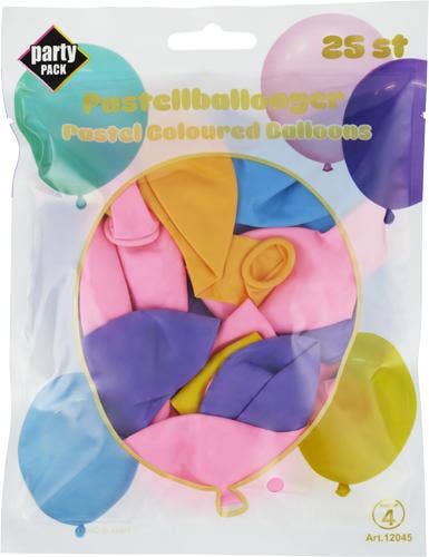 Party Pack Ballonger Pastell