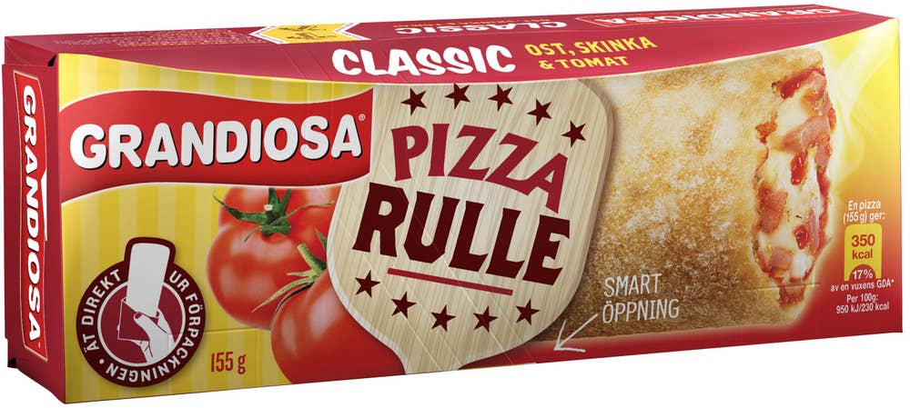 Grandiosa Rulle Ost/Skinka Fryst 155g Grandiosa