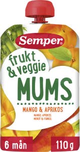 Semper Frukt & Veggie Mango & Aprikos 6M