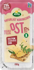 Arla® Ost Mild & Fyllig, Skivad 17%