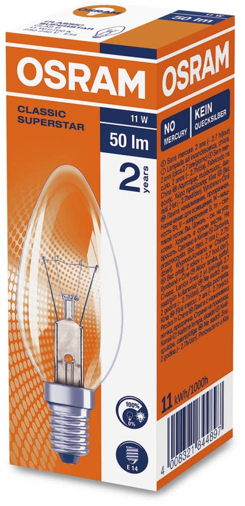 Osram Kronlampa 11W E14
