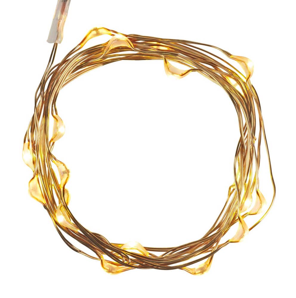 Clas Ohlson Batteridriven LED-slinga Guld Clas Ohlson