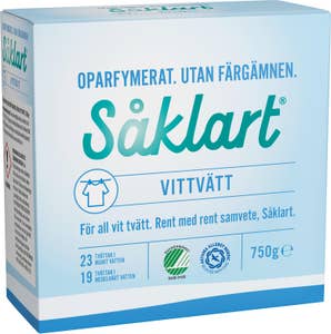 Såklart Tvättmedel Vit Oparfymerat