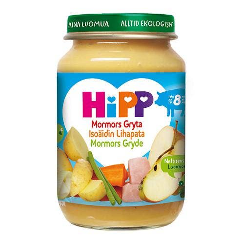 Ej sorterad Barnmat Köttgryta med äpple Ekologisk Hipp