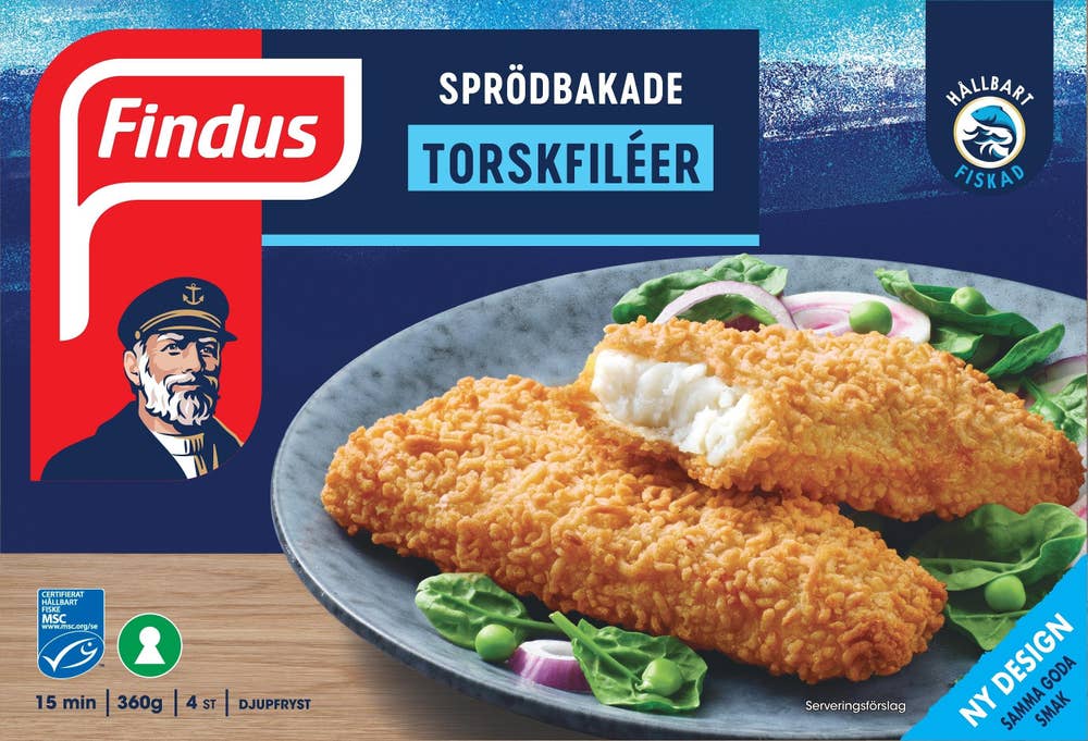 Findus Sprödbakade Torskfiléer Frysta MSC