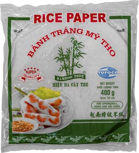 Three Lotus Flowers Rispapper 22cm Bamboo Tree