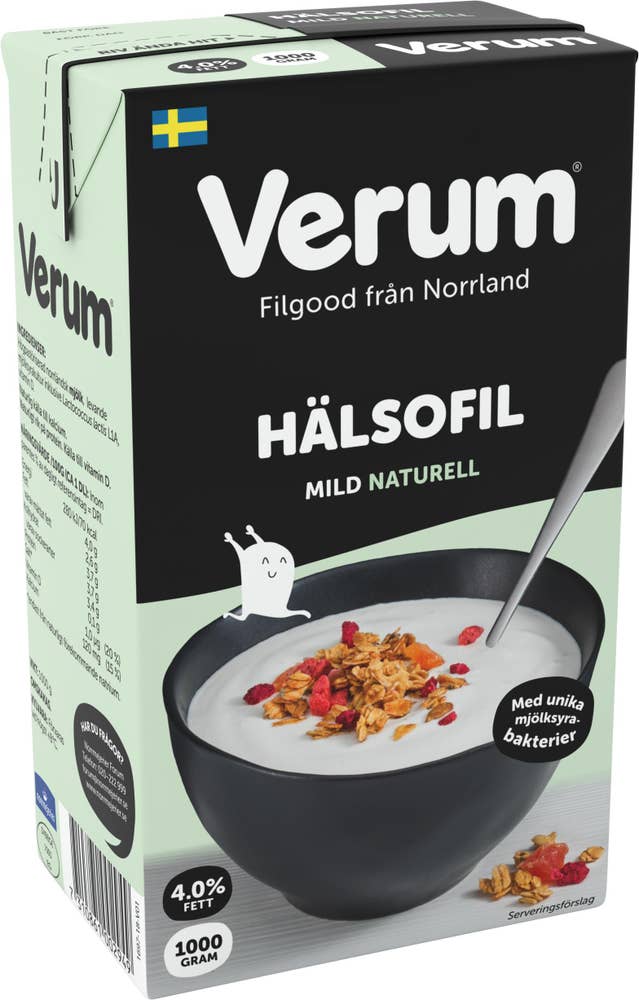 Verum Hälsofil Naturell 4% Verum
