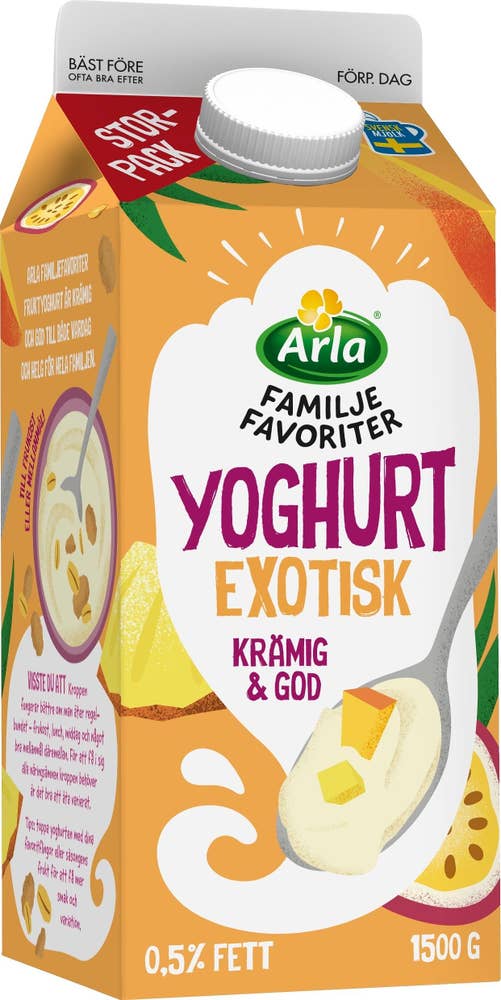 Arla® Familjefavoriter Yoghurt Exotisk 1500g Arla