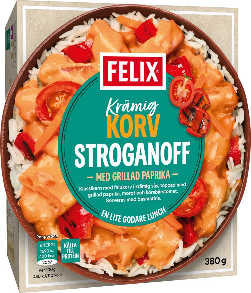 Felix Krämig Korv Stroganoff Fryst