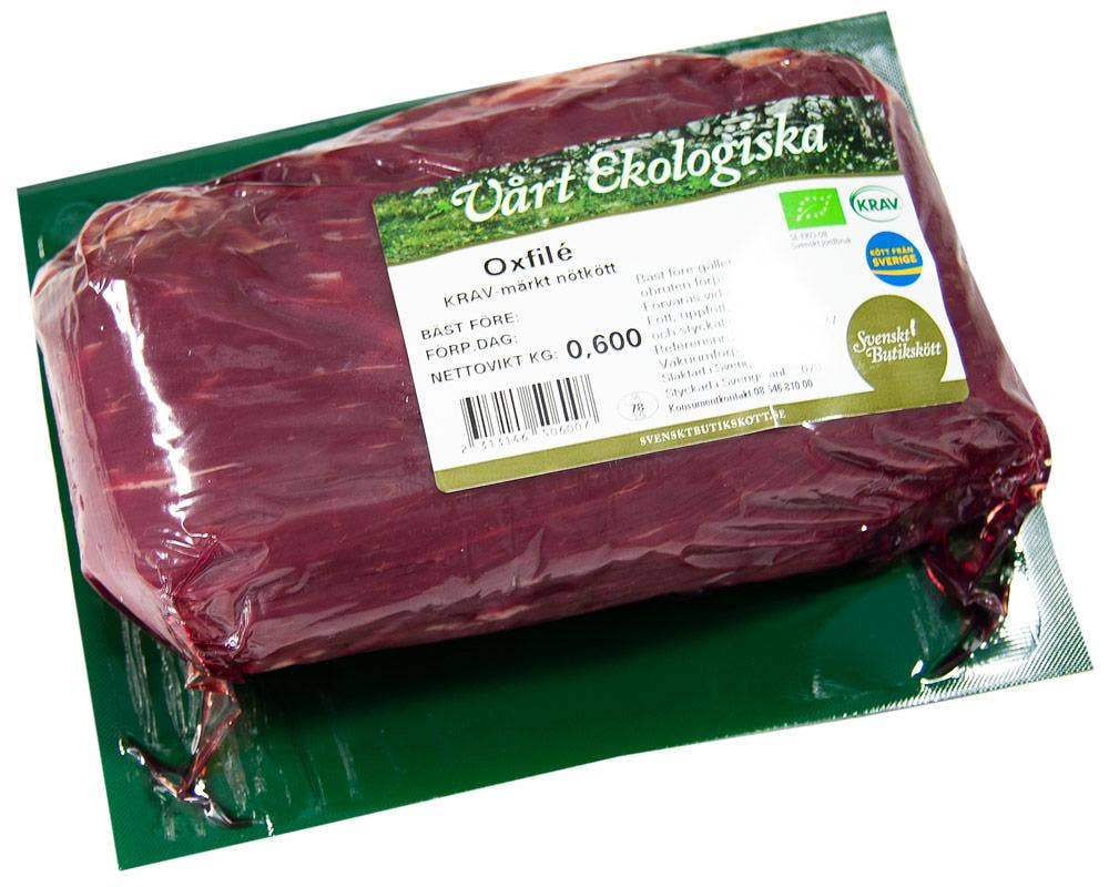 Vårt Ekologiska Oxfilé KRAV Vårt Ekologiska