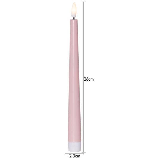 Star Trading Antikljus LED Flamme Candy Rosa