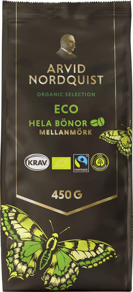 Eco Hela Kaffebönor Mellanmörk EKO/KRAV/Fairtrade
