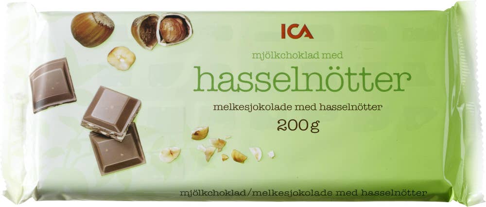 Ej sorterad Mjölkchoklad med Nöt Ica