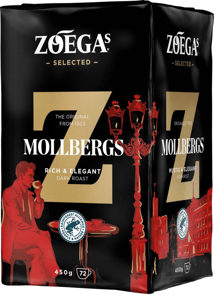 ZOÉGAS Mollbergs Blandning Bryggkaffe Mörkrost