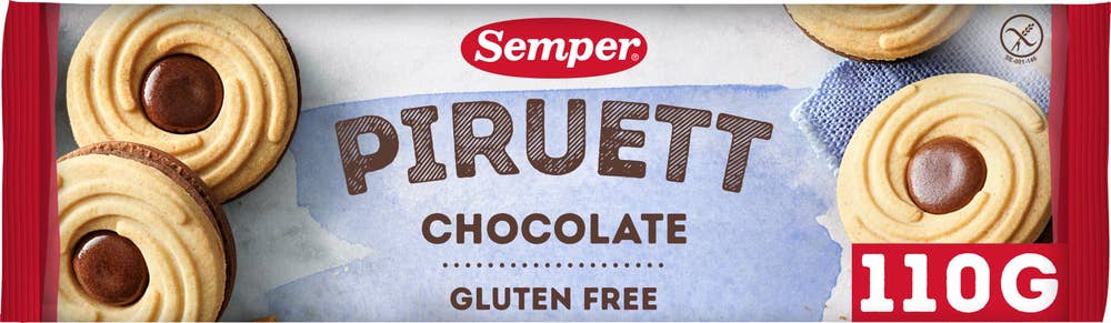 Semper Piruett Choklad Glutenfri/Laktosfri