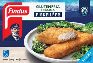 Findus Frasiga Fiskfiléer Glutenfria Frysta MSC 4-p
