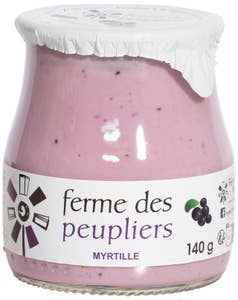 Ferme des Peupliers Yoghurt Blåbär
