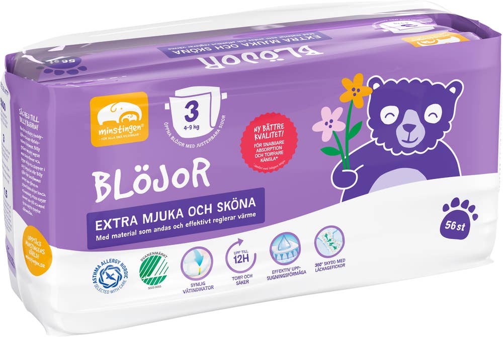 Minstingen Blöjor Storlek 3 4-9kg