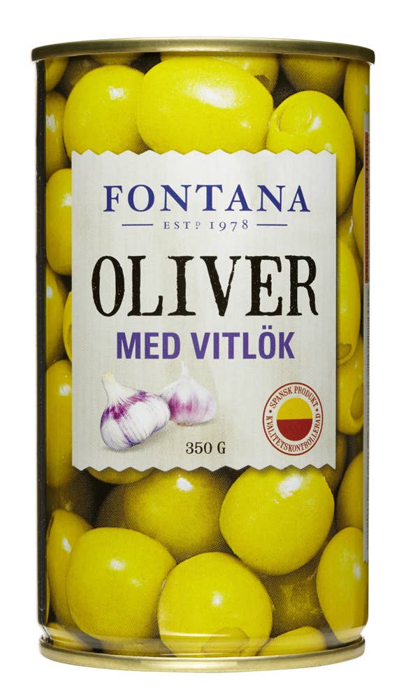 Fontana Oliver med Vitlök