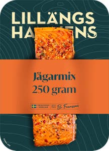 Lillängshamnens Varmrökt Laxfilé Jägarmix