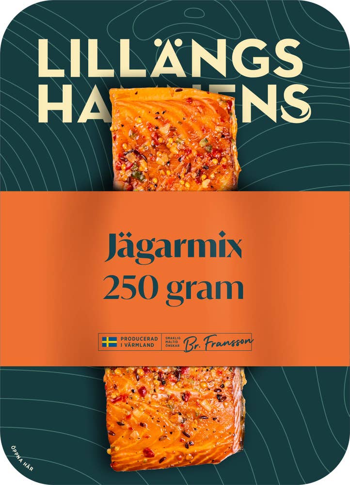 Lillängshamnens Varmrökt Laxfilé Jägarmix