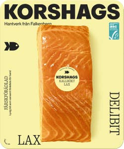 Korshags Kallrökt Lax Delibit ASC
