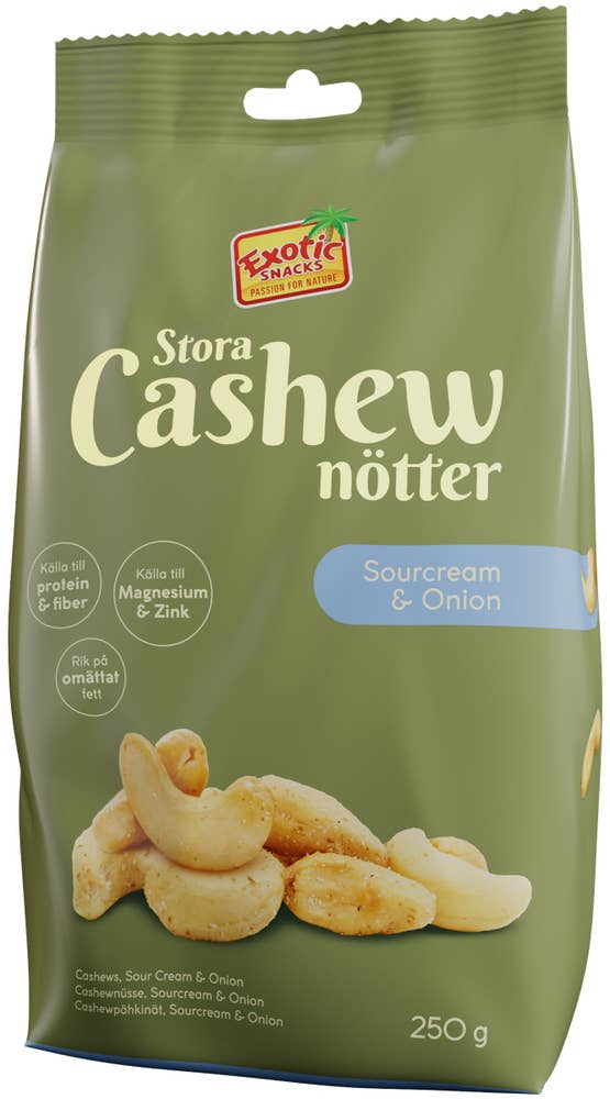 Exotic Snacks Cashewnötter Sourcream & Onion