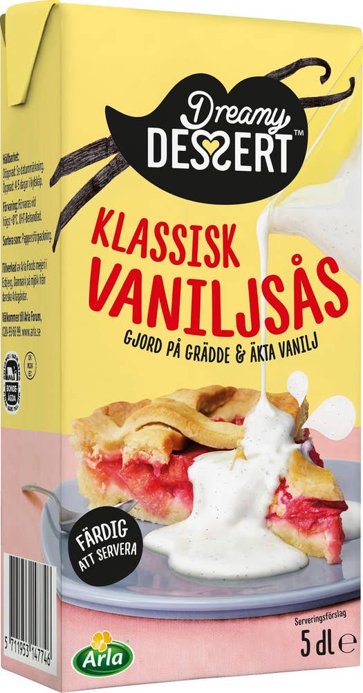 Dreamy Dessert Vaniljsås 10% med grädde & äkta vanilj
