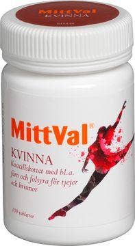 MittVal Kvinna kosttillskott, Tablett, 100 st