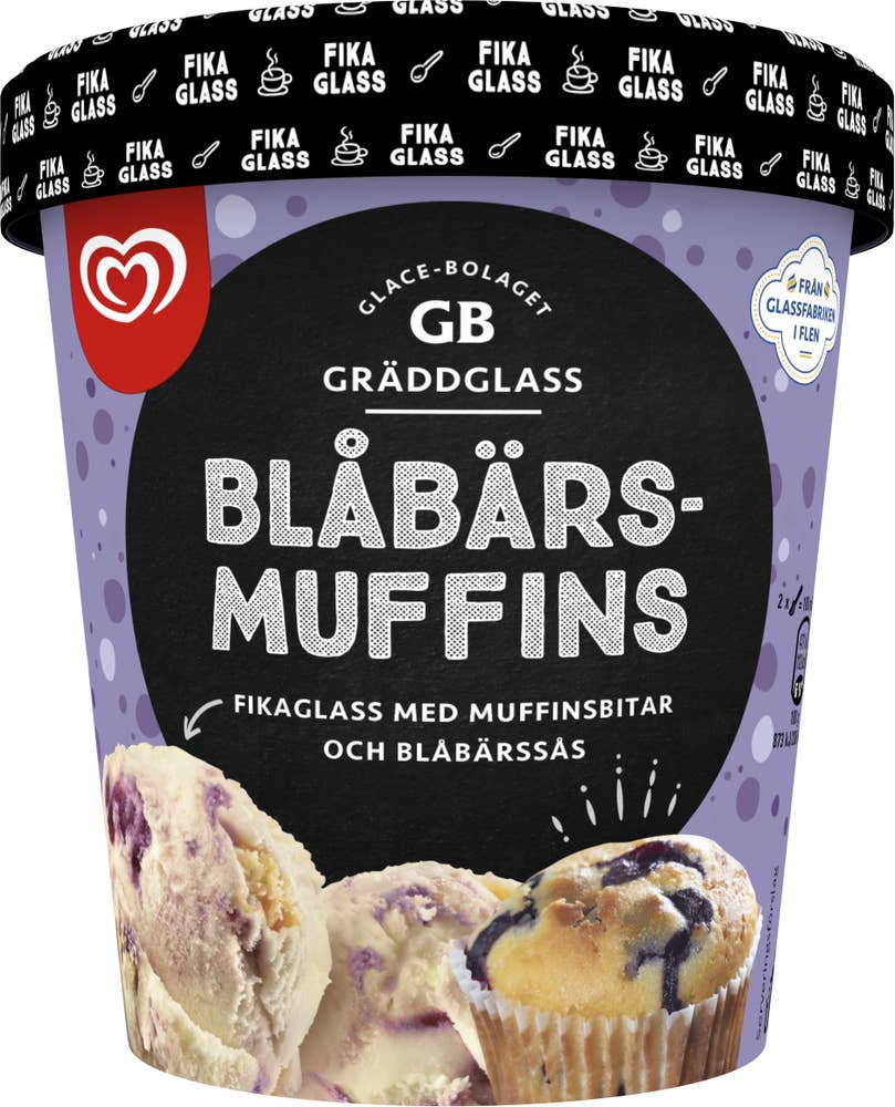 Daloplast Gräddglass Blåbärsmuffins GB Glace