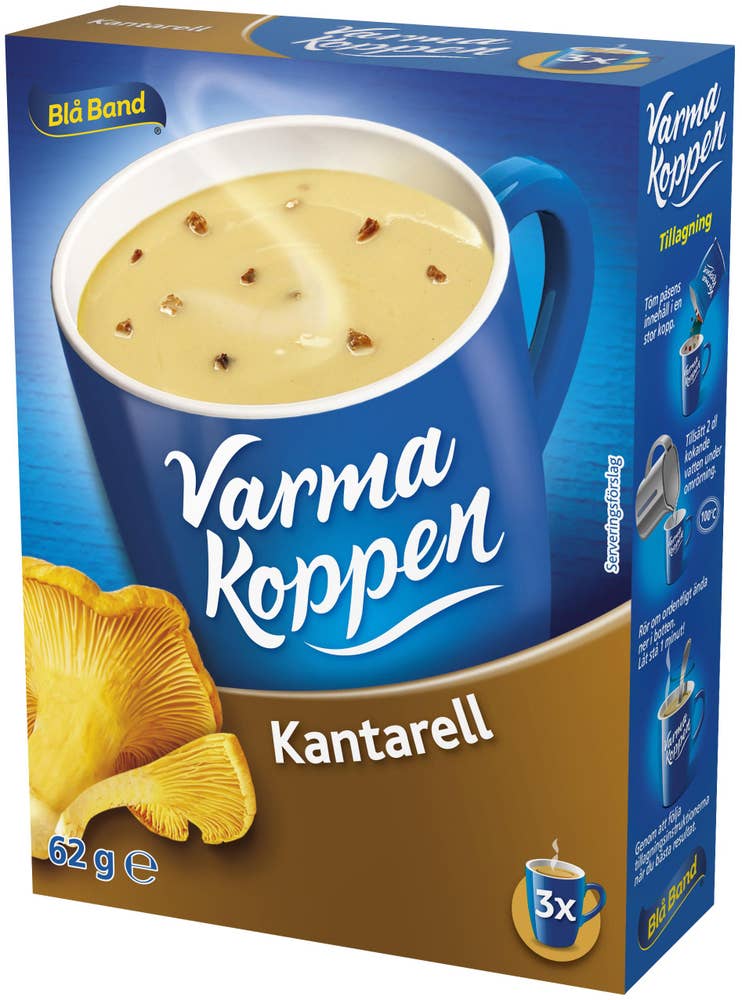 Blå Band Varma Koppen Soppa Kantarell 3x2dl