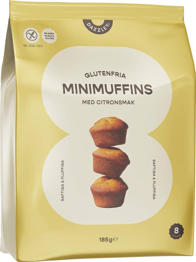 Dazzley Minimuffin Citron Glutenfri