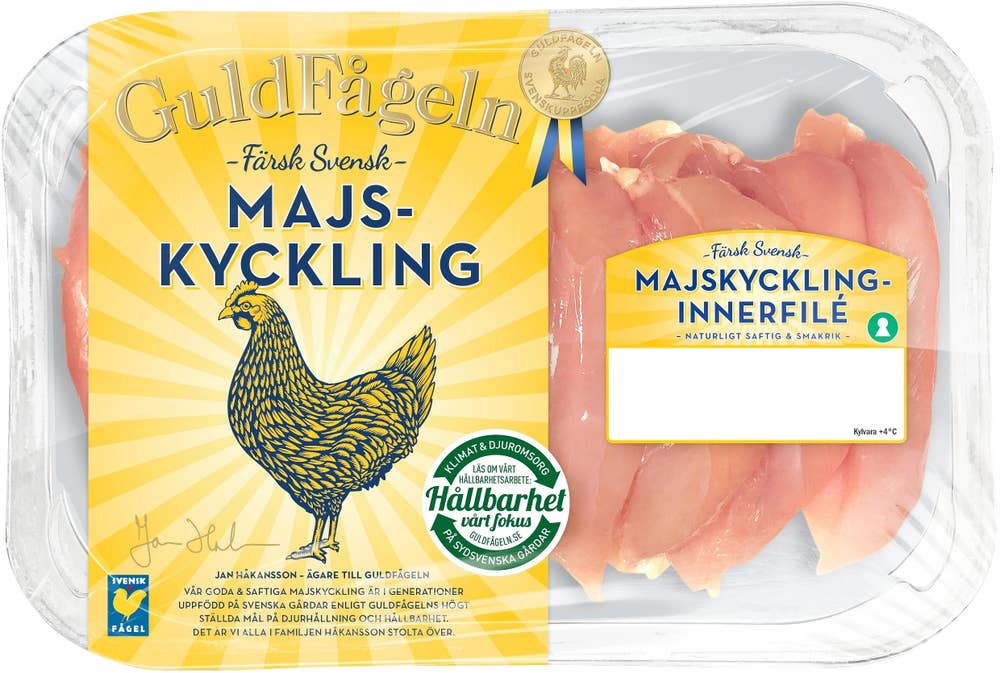 Guldfågeln Majskycklinginnerfilé Färsk