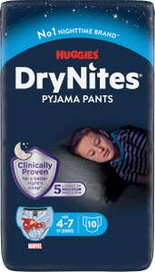 DryNites Nattblöja Pojke 4-7år 17-30kg
