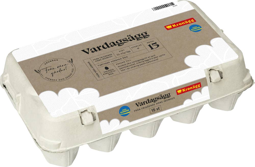 Kronägg Ägg Frigående Inomhus M