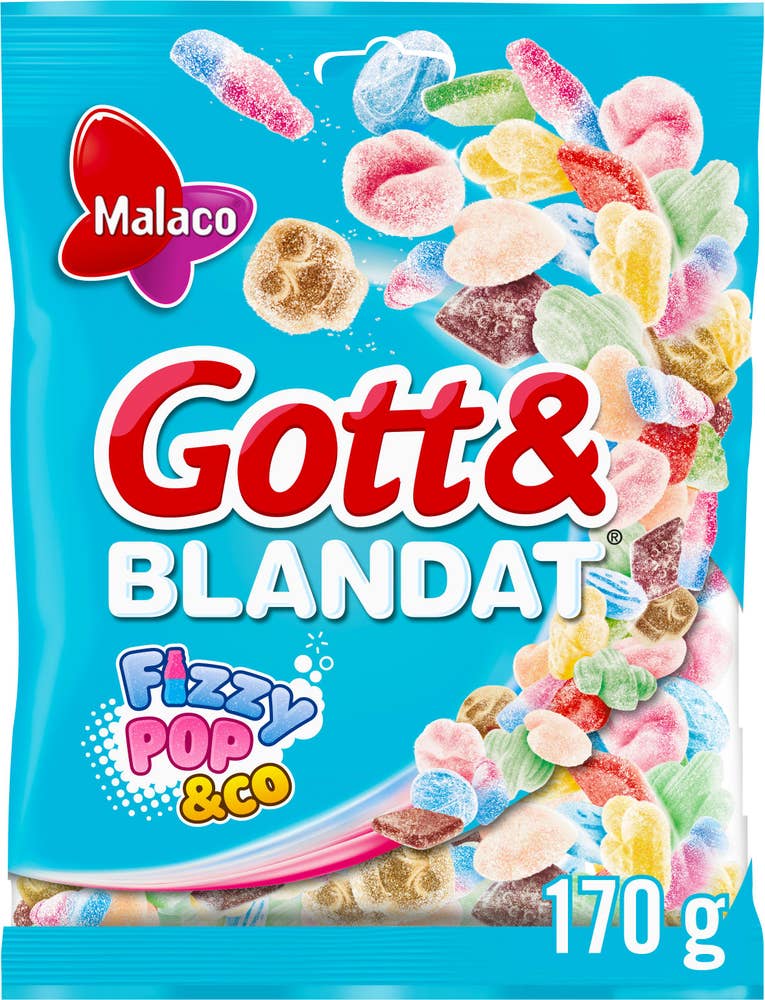 Malaco Gott & Blandat Fizzy Pop