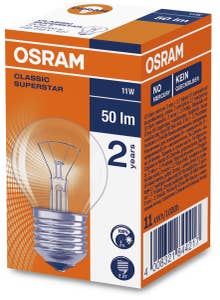 Osram Klotlampa 11W E27