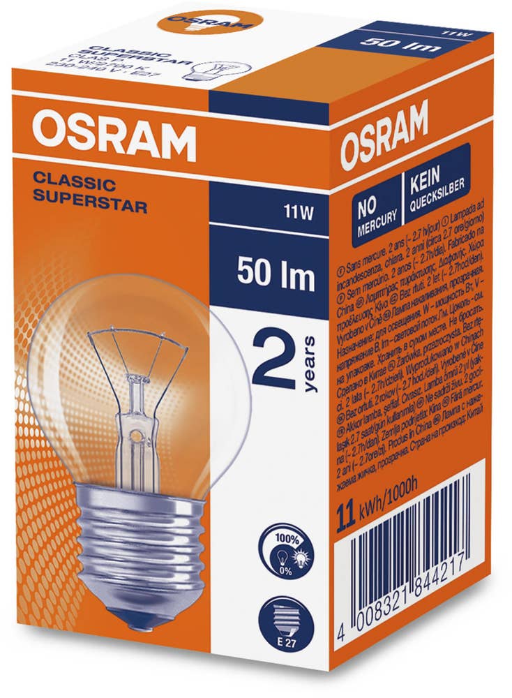 Osram Klotlampa 11W E27