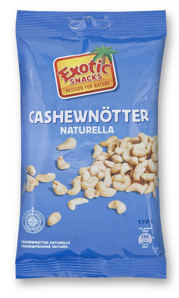 Exotic Snacks Cashewnötter Naturella Exotic Snacks