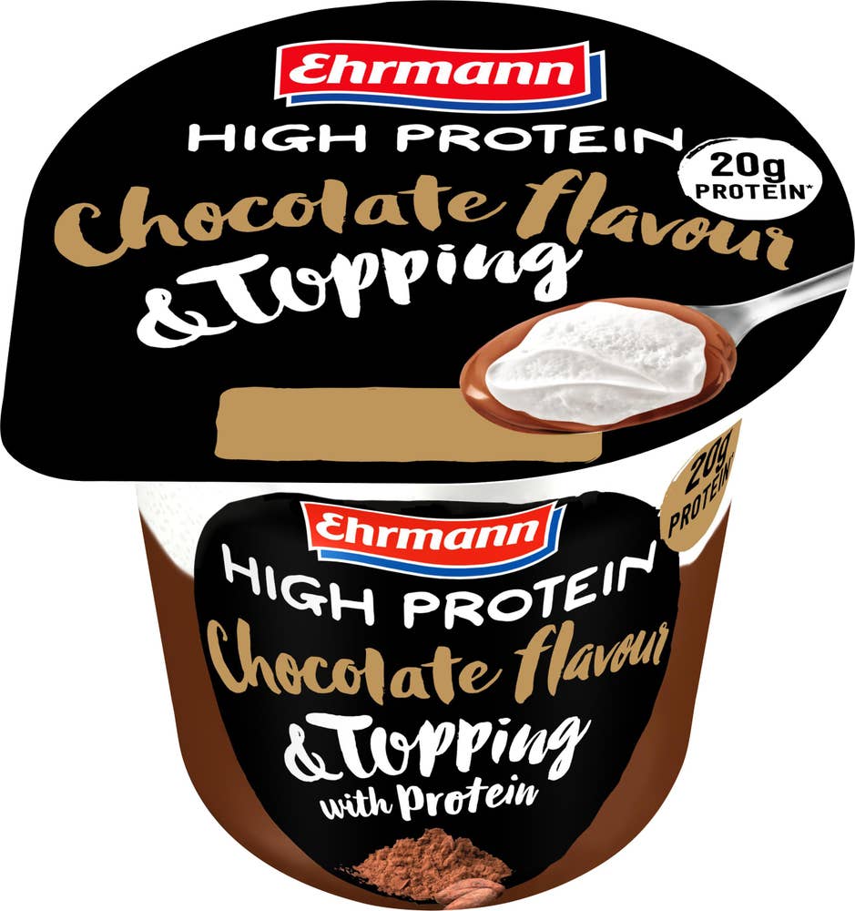 Ehrmann Proteinpudding Choklad med Topping
